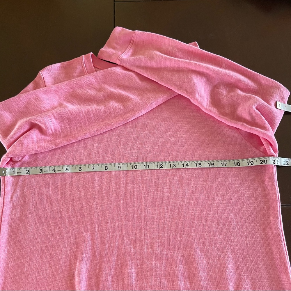 J. Crew women’s size M Pink Slub Cotton French Terry Crewneck Sweatshirt - Picture 5 of 6